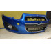Chevrolet Aveo T300 бампер передний в сборе синий белый код краски GQM